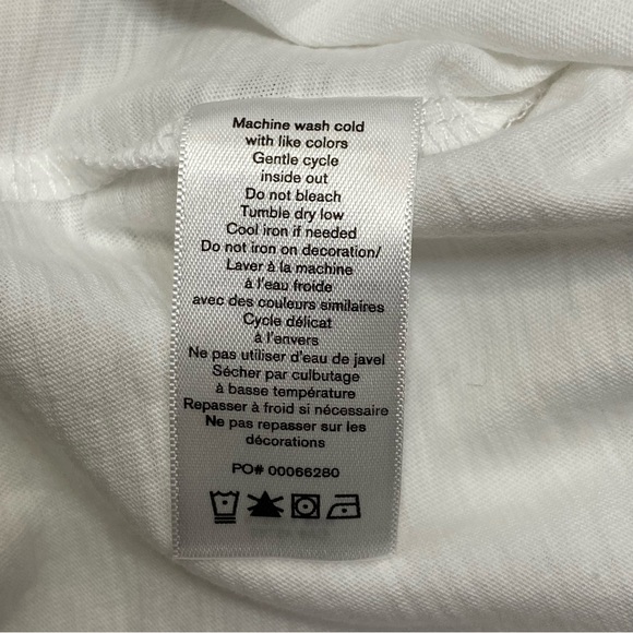 RAG AND BONE Venice Beach Graphic Short Sleeve Muscle Tee White Small - Picture 13 of 14